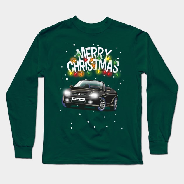 MG TF LE500 Christmas Jumper design Long Sleeve T-Shirt by Webazoot